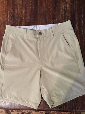 Free Fly Apparel Men's Light Tan Flat-Front Shorts